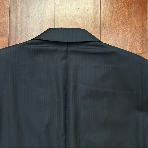 Hickey Freeman for Nordstrom Men's Black Pinstripe Blazer, 100% Wool, Size 42R - Picture 10 of 16